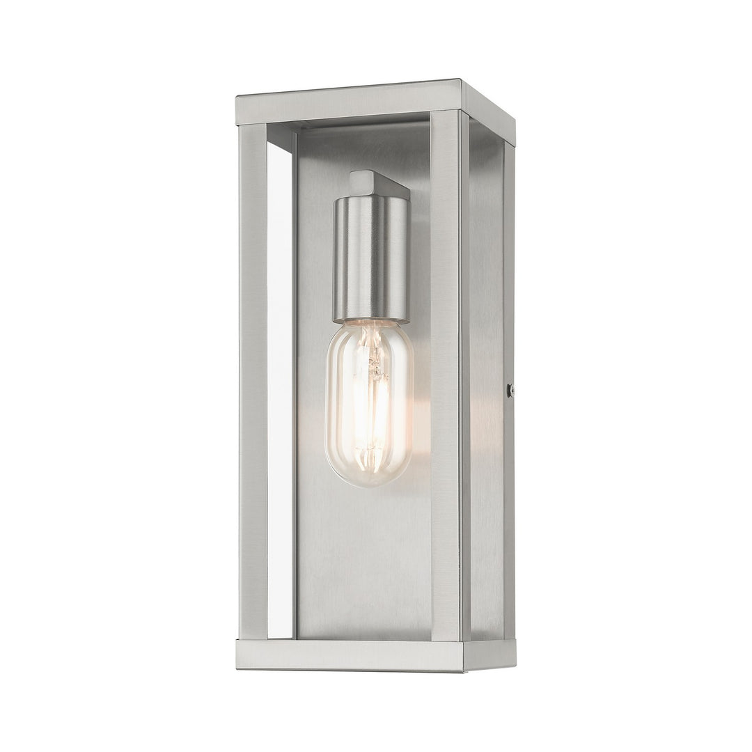 Livex Lighting 28032-91  Gaffney Outdoor Brushed Nickel