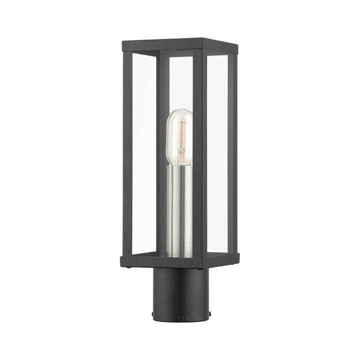 Livex Lighting 28034-04  Gaffney Outdoor Black With Brushed Nickel