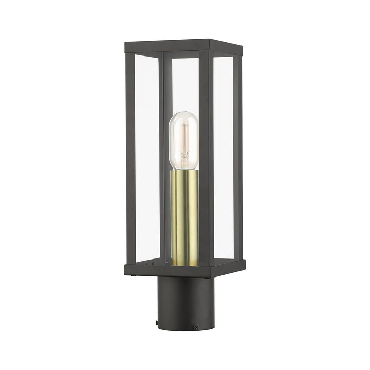 Livex Lighting 28034-07  Gaffney Outdoor Bronze With Antique Gold