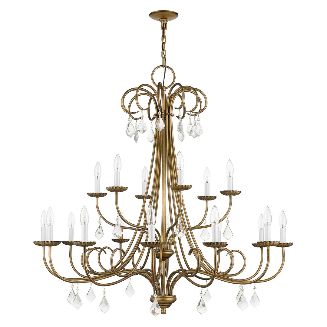 Livex Daphne 40870-48 Chandelier Light - Antique Gold Leaf