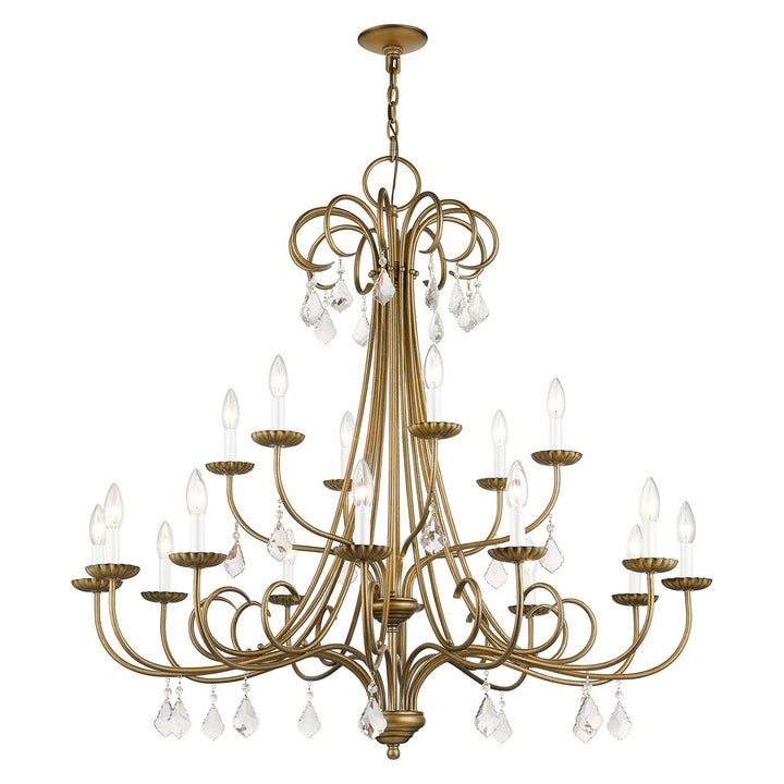 Livex Daphne 40870-48 Chandelier Light - Antique Gold Leaf