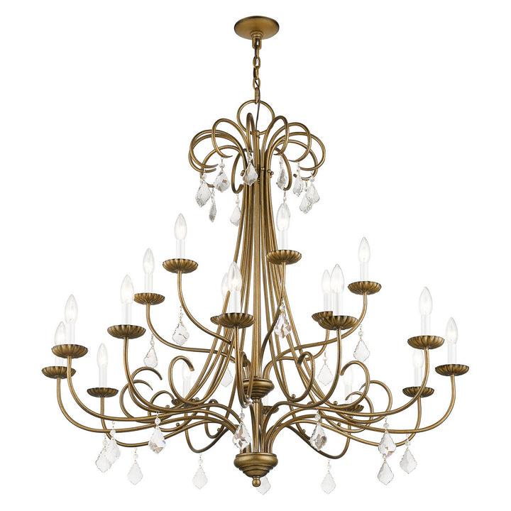 Livex Daphne 40870-48 Chandelier Light - Antique Gold Leaf