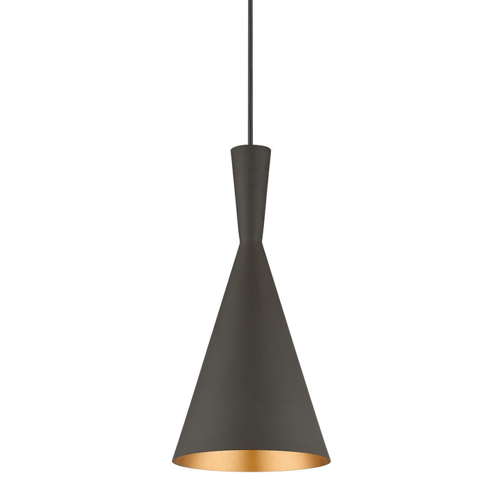 Livex Waldorf 41185-07 Pendant Light - Bronze with Antique Brass