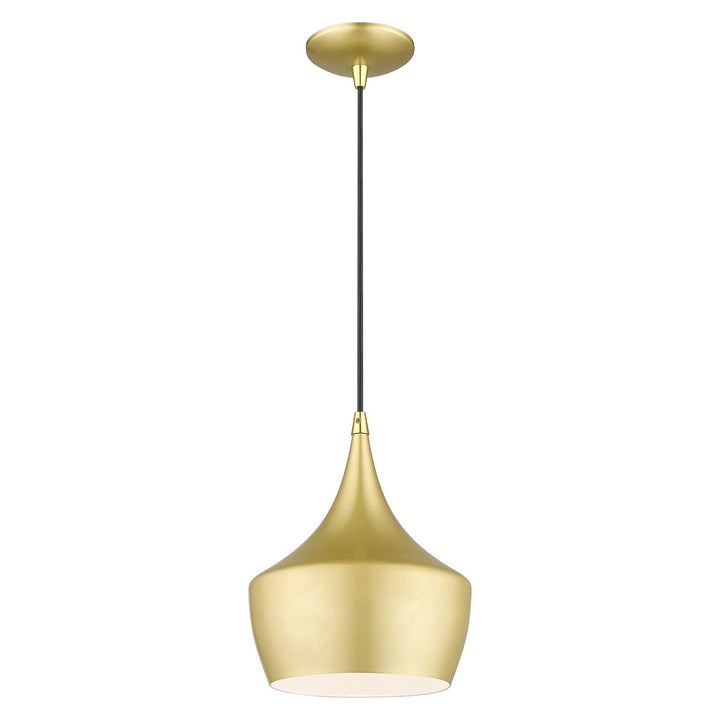 Livex Waldorf 41186-33 Pendant Light - Soft Gold with Polished Brass