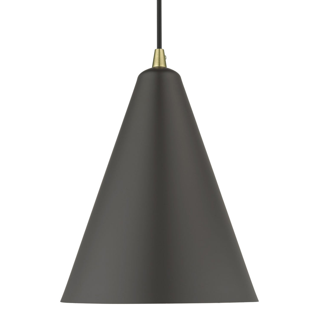 Livex Dulce 41492-07 Pendant Light - Bronze with Antique Brass