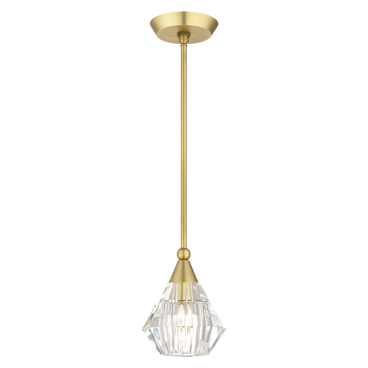 Livex Brussels 47071-08 Pendant Light - Natural Brass