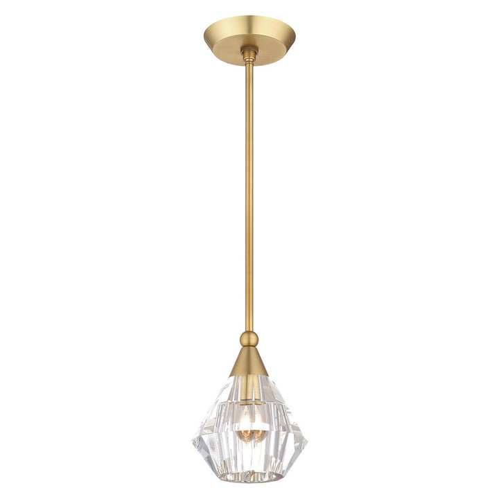 Livex Brussels 47071-08 Pendant Light - Natural Brass