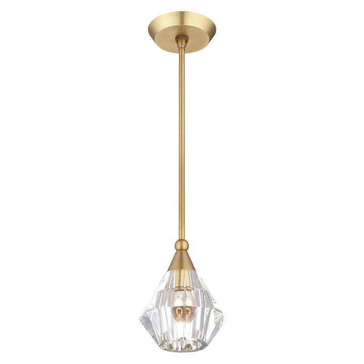 Livex Brussels 47071-08 Pendant Light - Natural Brass