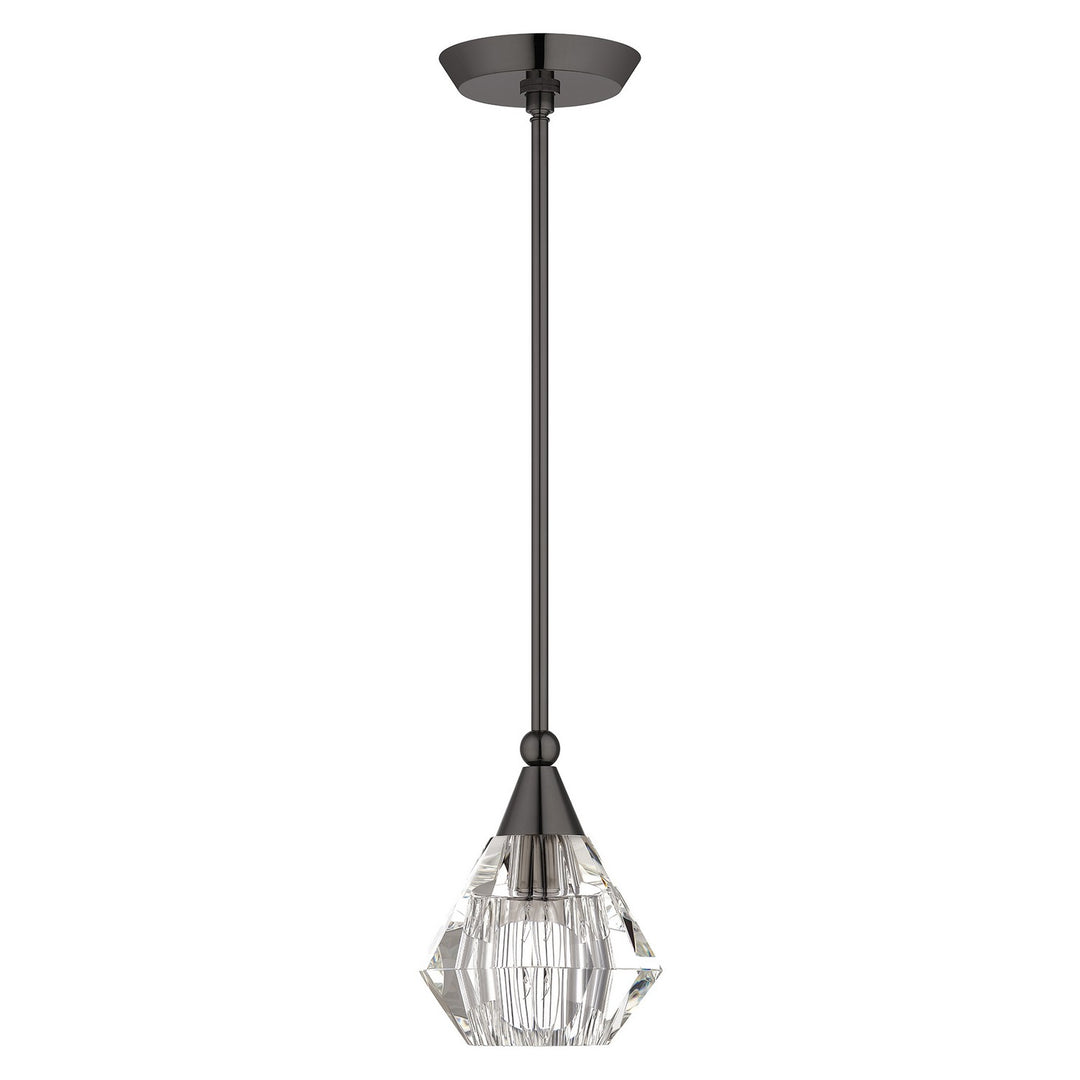 Livex Brussels 47071-46 Pendant Light - Black Chrome