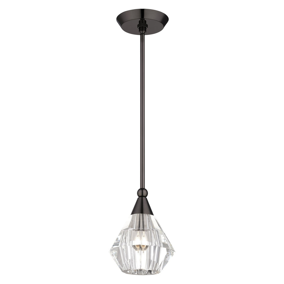 Livex Brussels 47071-46 Pendant Light - Black Chrome