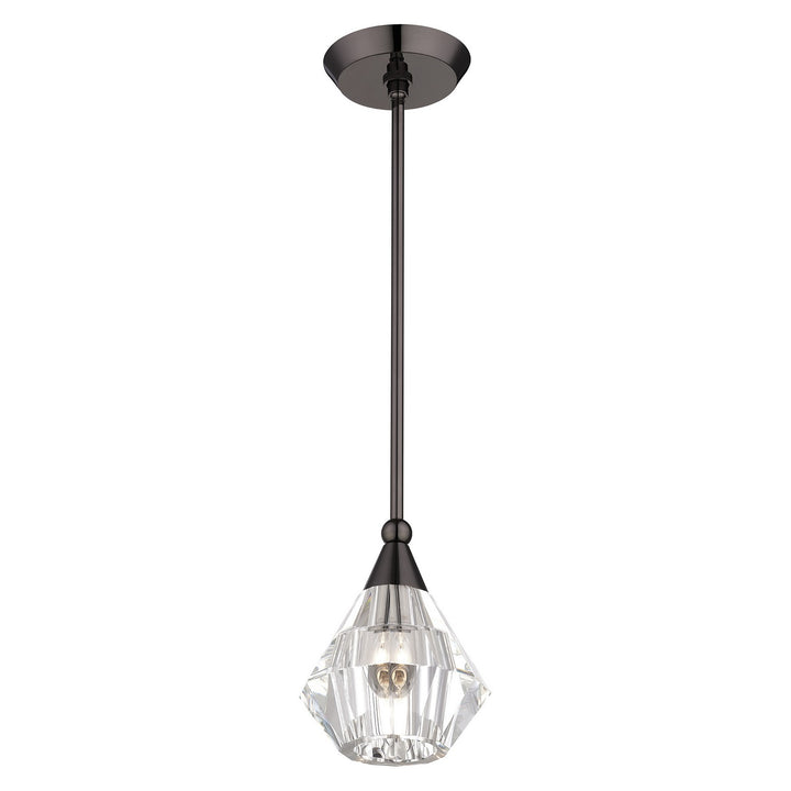 Livex Brussels 47071-46 Pendant Light - Black Chrome