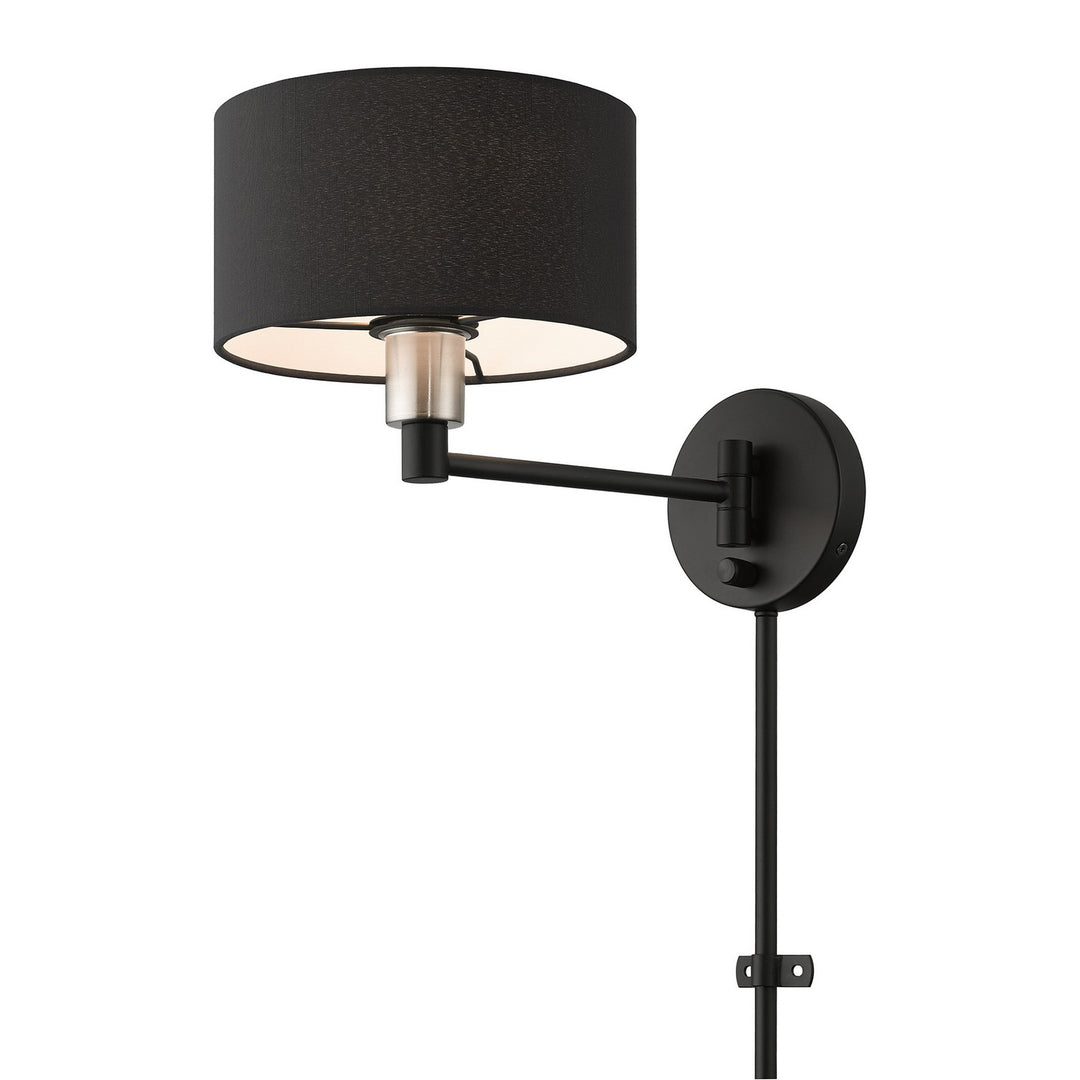 Livex Lighting 50270-04 Modern Bainbridge Lamp Black With Brushed Nickel