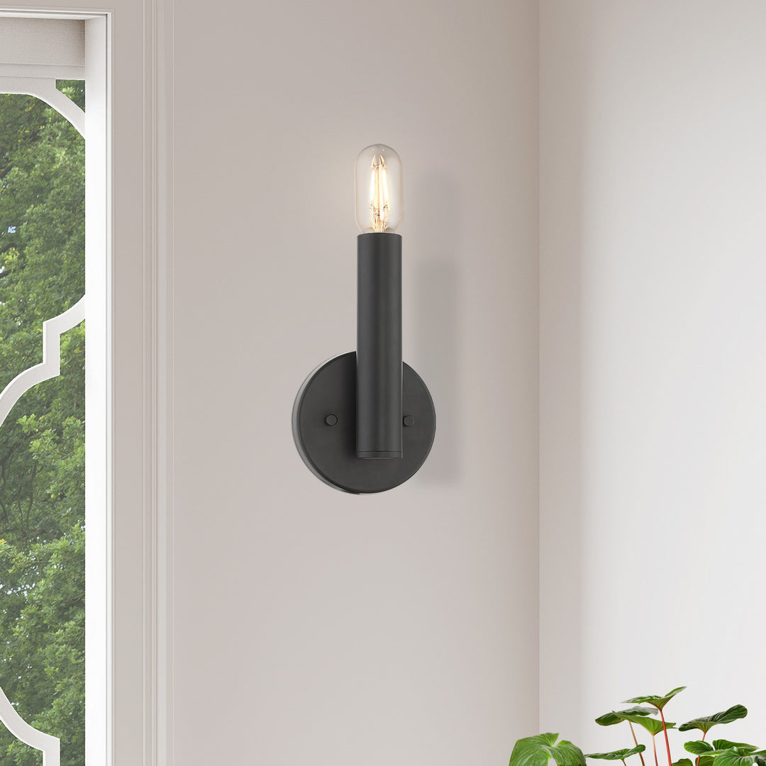 Livex Copenhagen 51131-04 Wall Sconce Light - Black