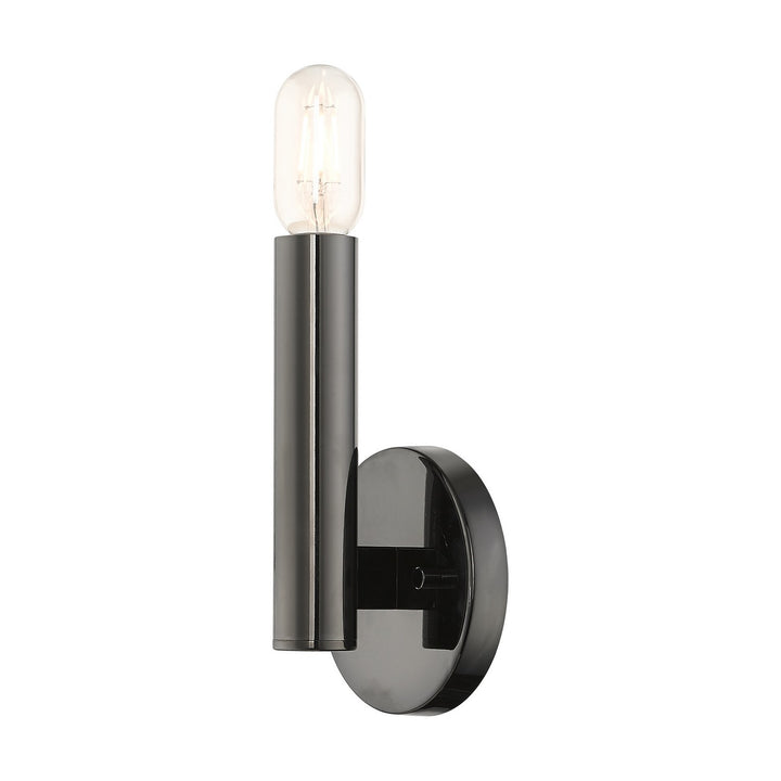 Livex Copenhagen 51131-46 Wall Sconce Light - Black Chrome