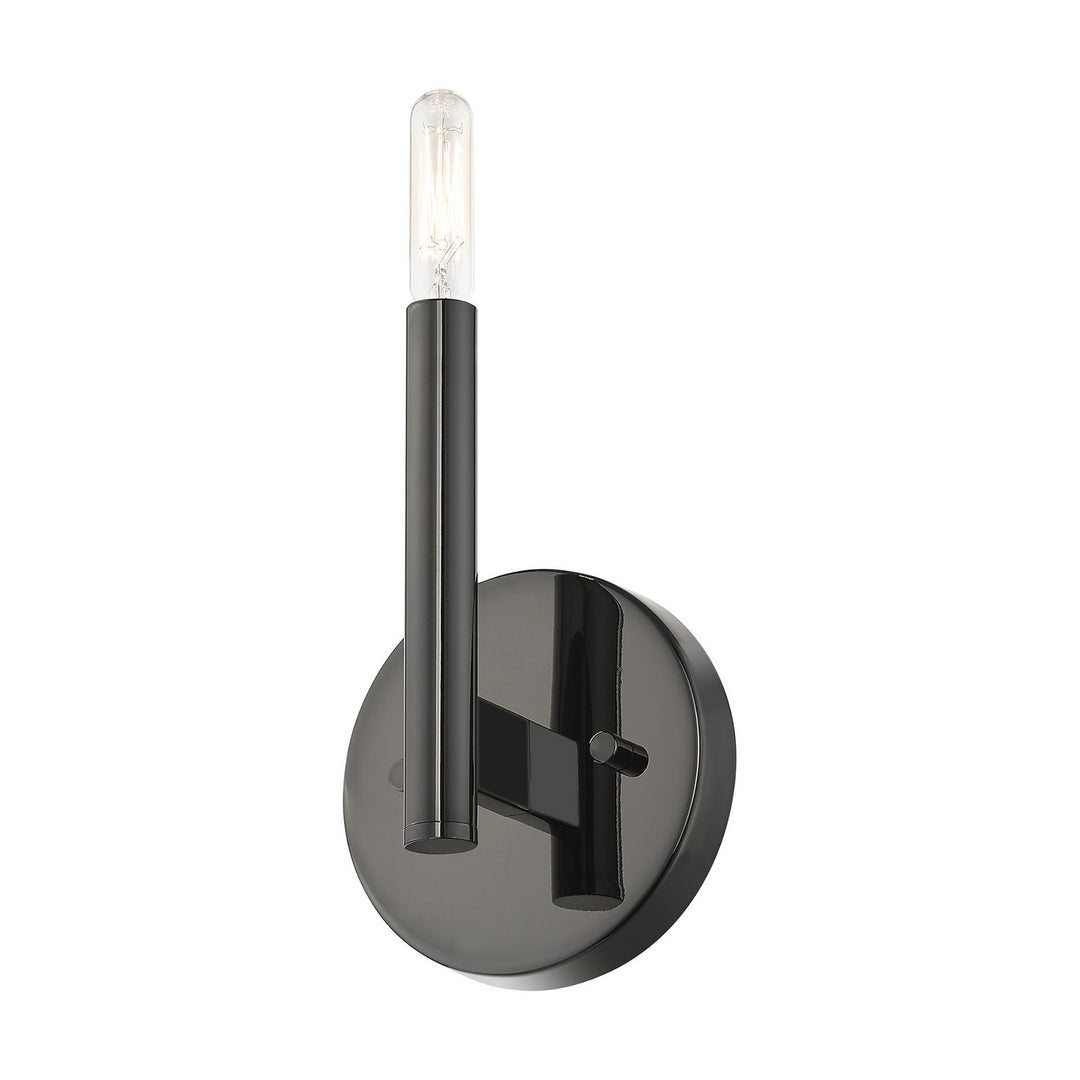 Livex Copenhagen 51171-46 Wall Sconce Light - Black Chrome