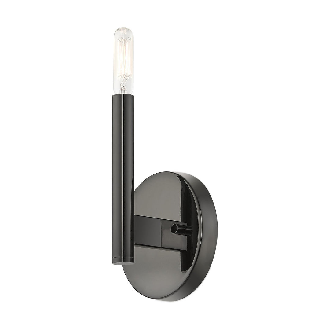 Livex Copenhagen 51171-46 Wall Sconce Light - Black Chrome