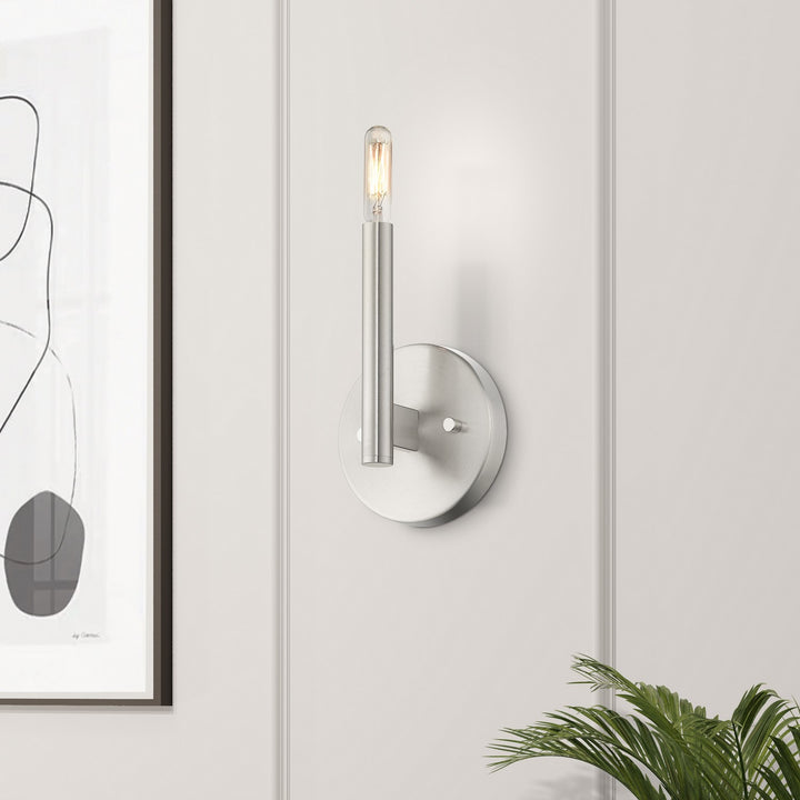 Livex Copenhagen 51171-91 Wall Sconce Light - Brushed Nickel