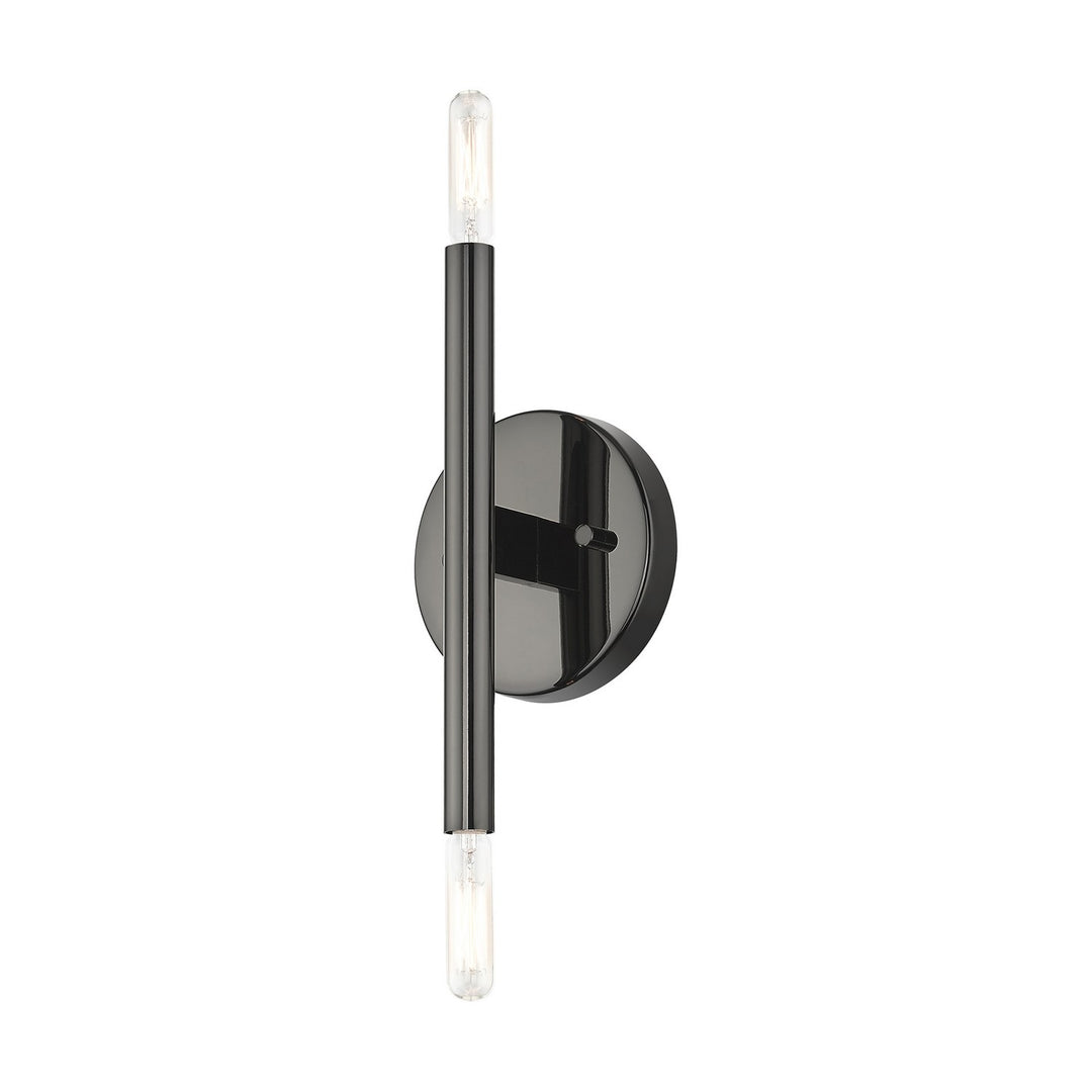 Livex Copenhagen 51172-46 Wall Sconce Light - Black Chrome