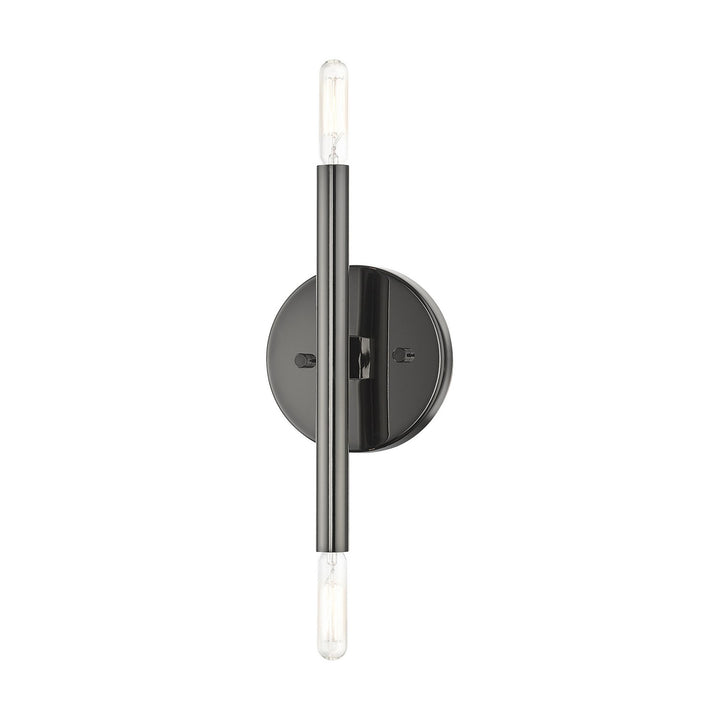 Livex Copenhagen 51172-46 Wall Sconce Light - Black Chrome