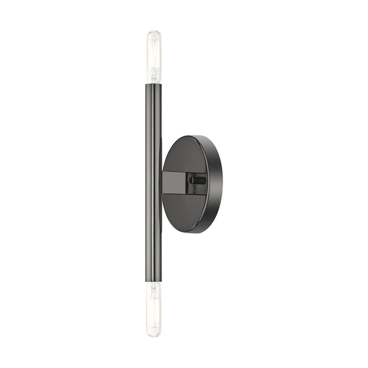 Livex Copenhagen 51172-46 Wall Sconce Light - Black Chrome