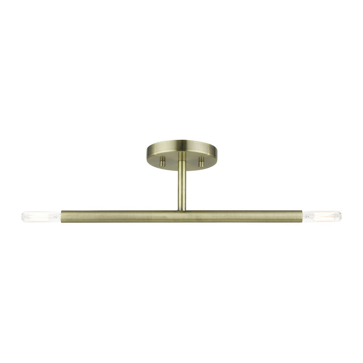 Livex Copenhagen 51179-01 Ceiling Light - Antique Brass