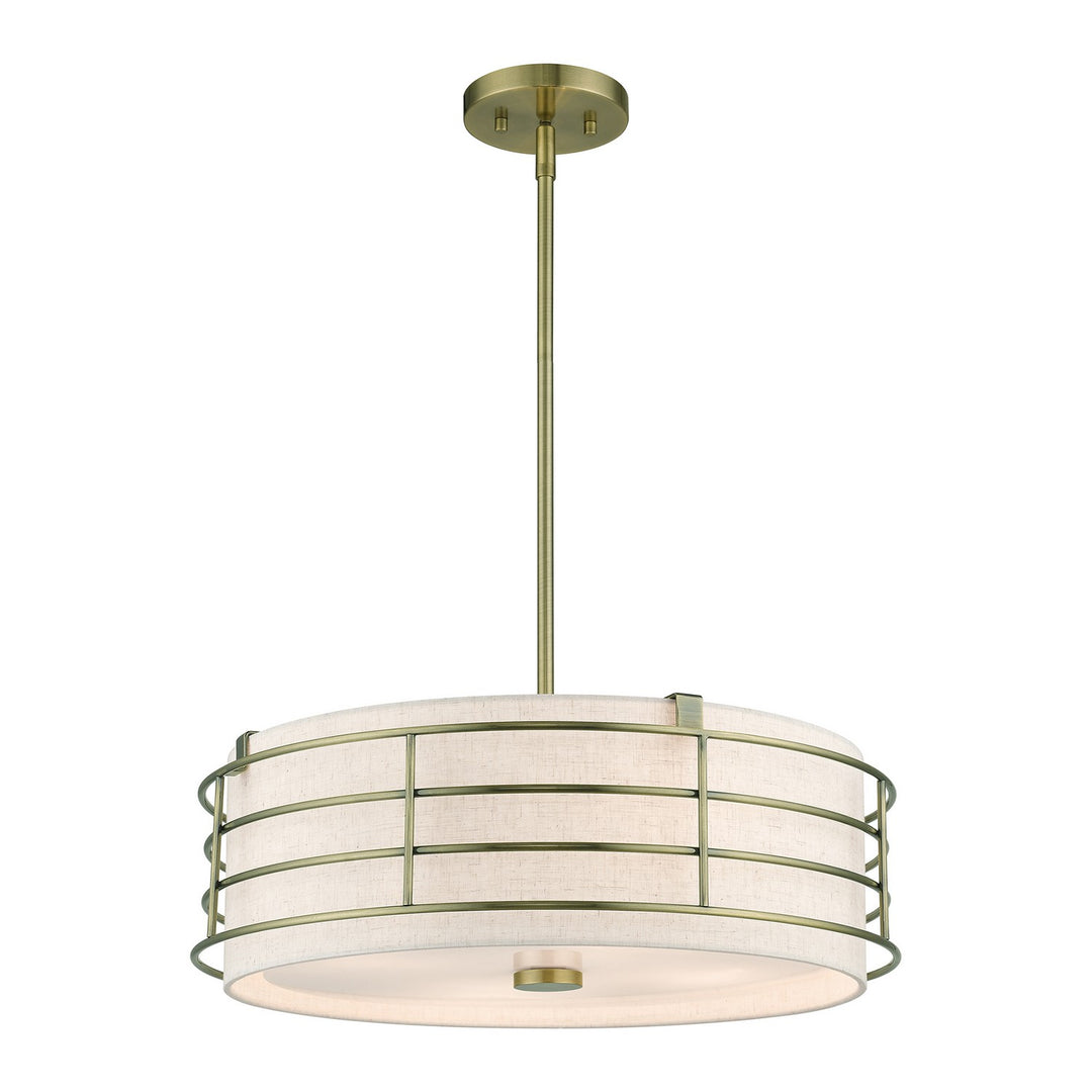 Livex Blanchard 55114-01 Pendant Light - Antique Brass