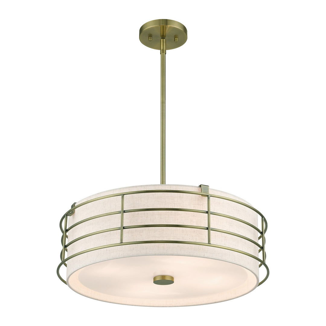 Livex Blanchard 55114-01 Pendant Light - Antique Brass