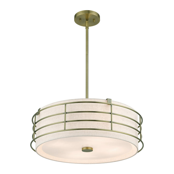 Livex Blanchard 55114-01 Pendant Light - Antique Brass