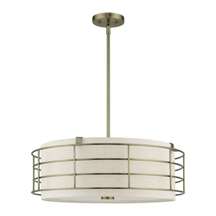 Livex Blanchard 55115-01 Pendant Light - Antique Brass