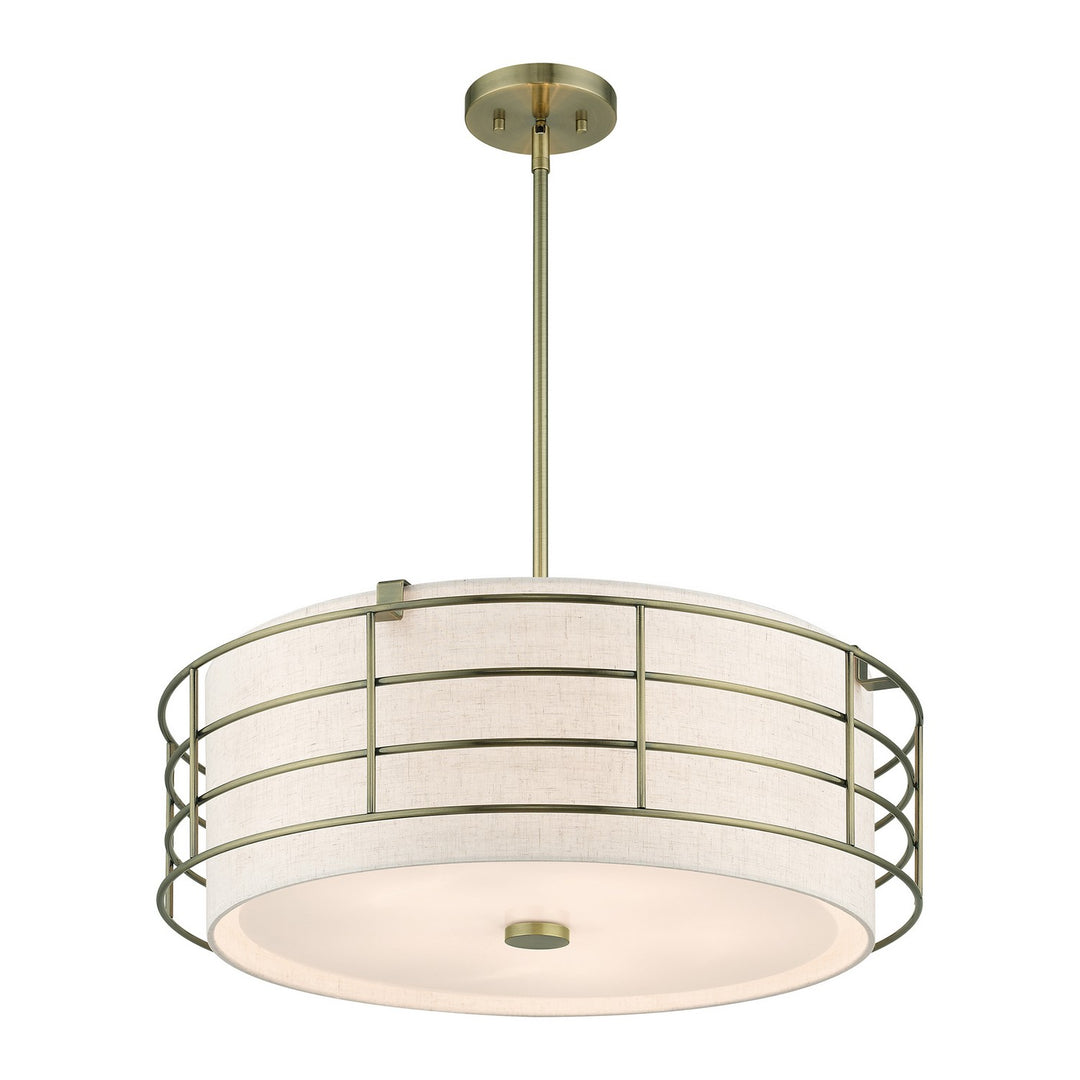 Livex Blanchard 55115-01 Pendant Light - Antique Brass