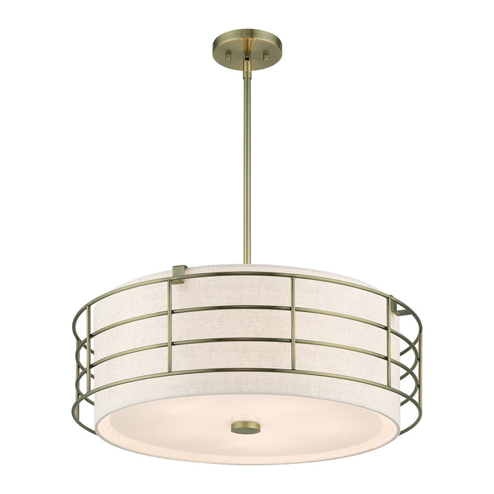 Livex Blanchard 55115-01 Pendant Light - Antique Brass