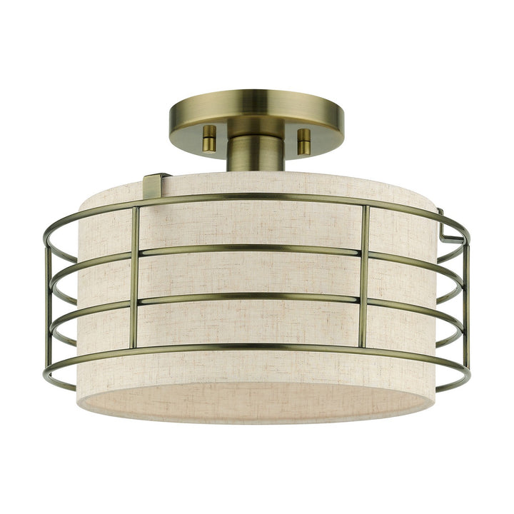 Livex Blanchard 55117-01 Ceiling Light - Antique Brass