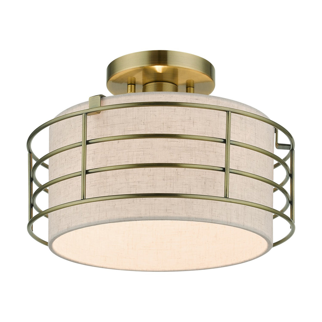 Livex Blanchard 55117-01 Ceiling Light - Antique Brass