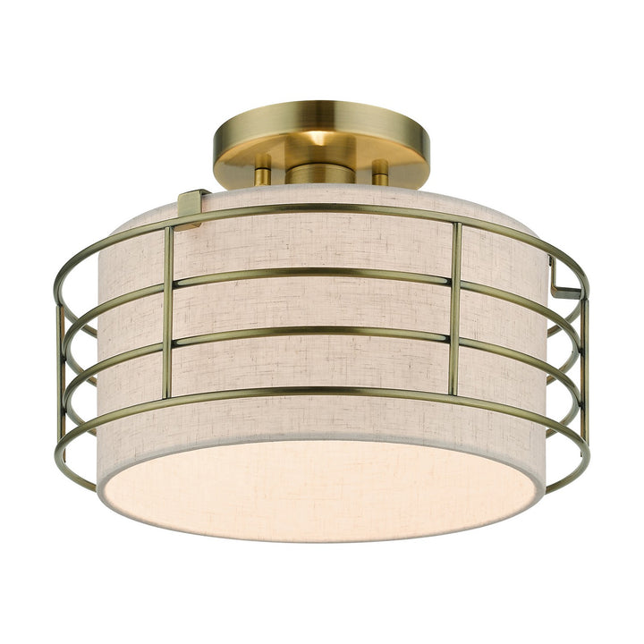 Livex Blanchard 55117-01 Ceiling Light - Antique Brass