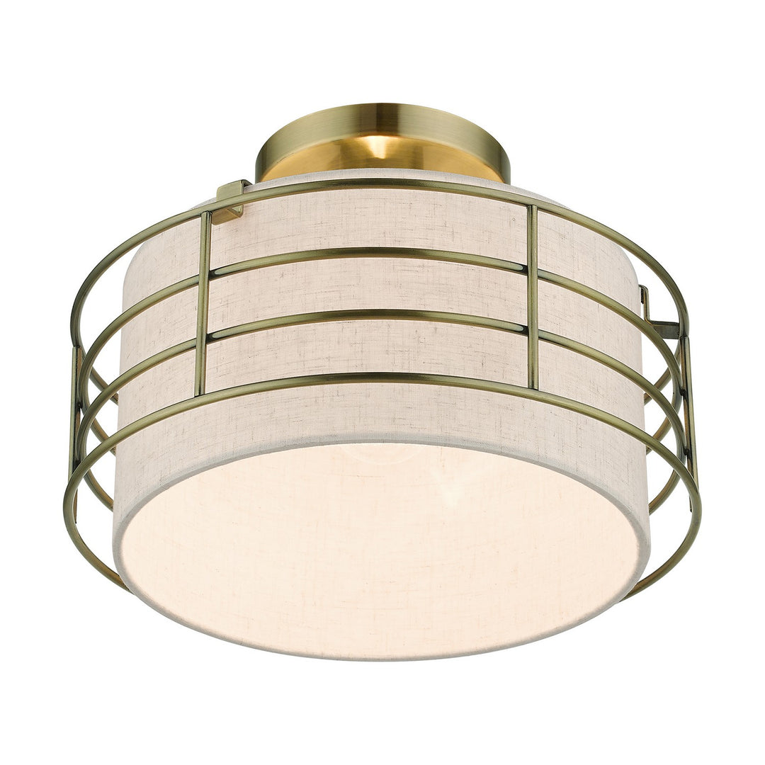 Livex Blanchard 55117-01 Ceiling Light - Antique Brass