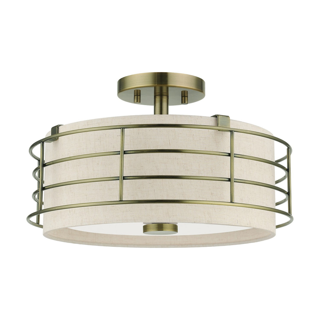 Livex Blanchard 55118-01 Ceiling Light - Antique Brass