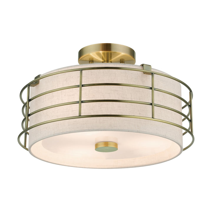 Livex Blanchard 55118-01 Ceiling Light - Antique Brass