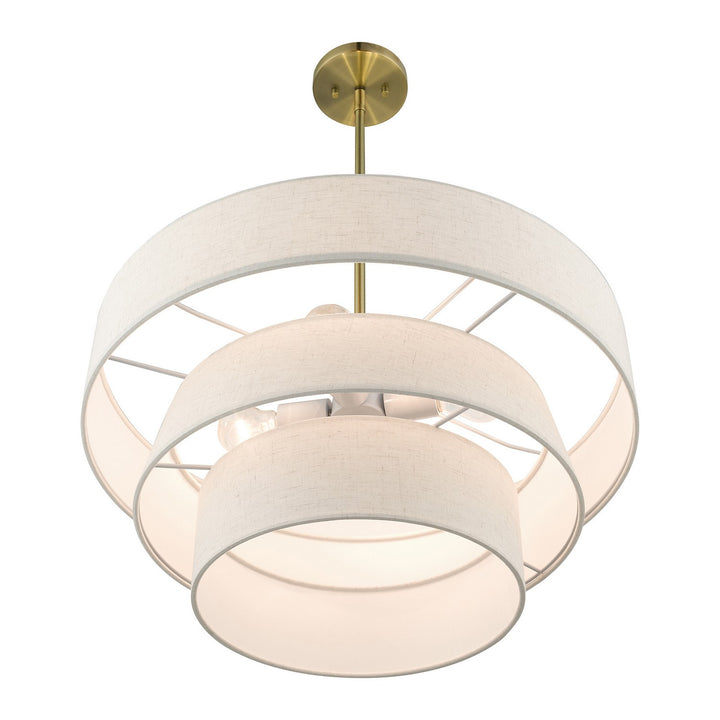 Livex Chandler 56724-01 Pendant Light - Antique Brass