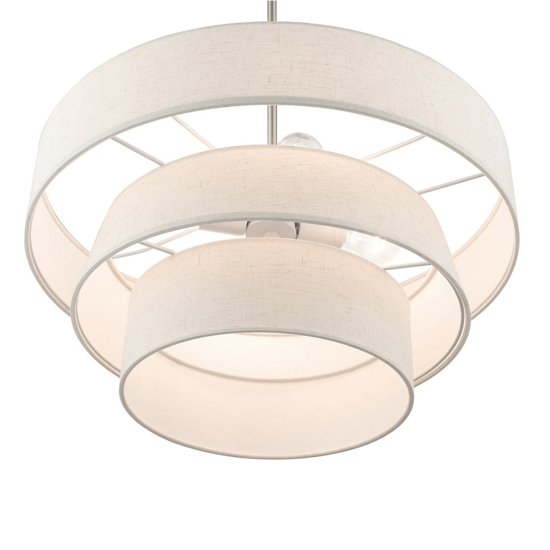 Livex Chandler 56724-91 Pendant Light - Brushed Nickel