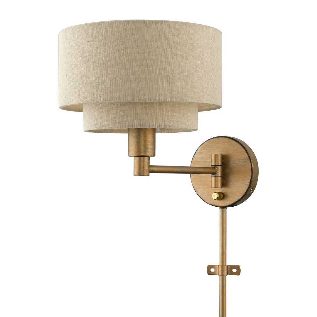 Livex Lighting 58880-48 Modern Bellingham Lamp Antique Gold Leaf