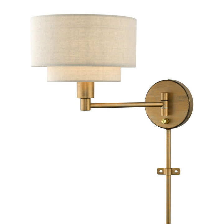 Livex Lighting 58880-48 Modern Bellingham Lamp Antique Gold Leaf