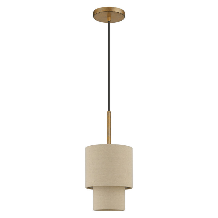 Livex Bellingham 58891-48 Pendant Light - Antique Gold Leaf