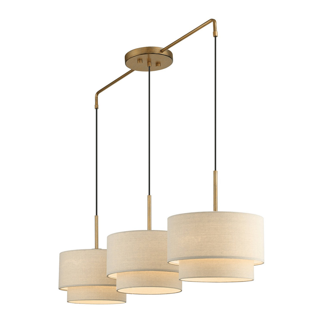 Livex Bellingham 58893-48 Pendant Light - Antique Gold Leaf