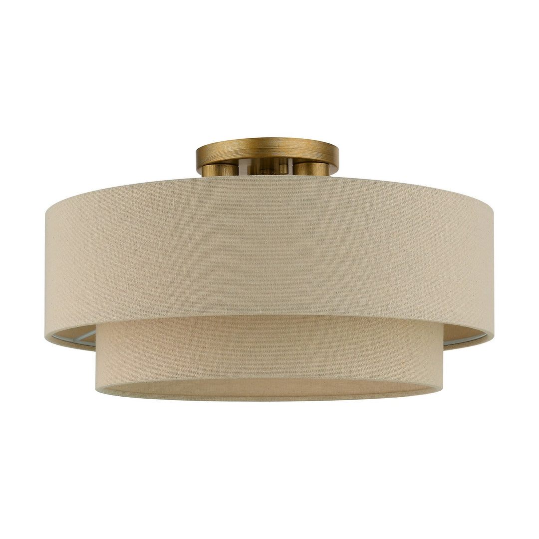 Livex Bellingham 58898-48 Ceiling Light - Antique Gold Leaf