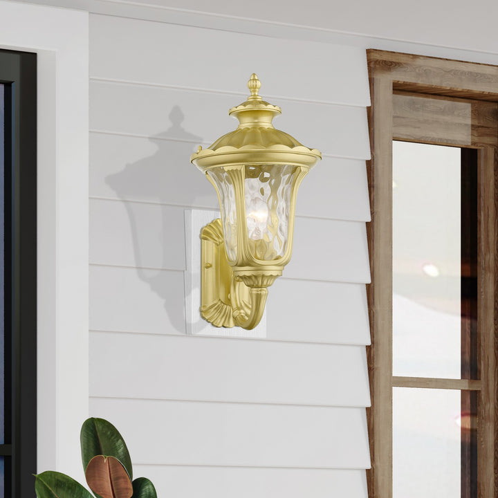 Livex Lighting 7852-33  Oxford Outdoor Soft Gold