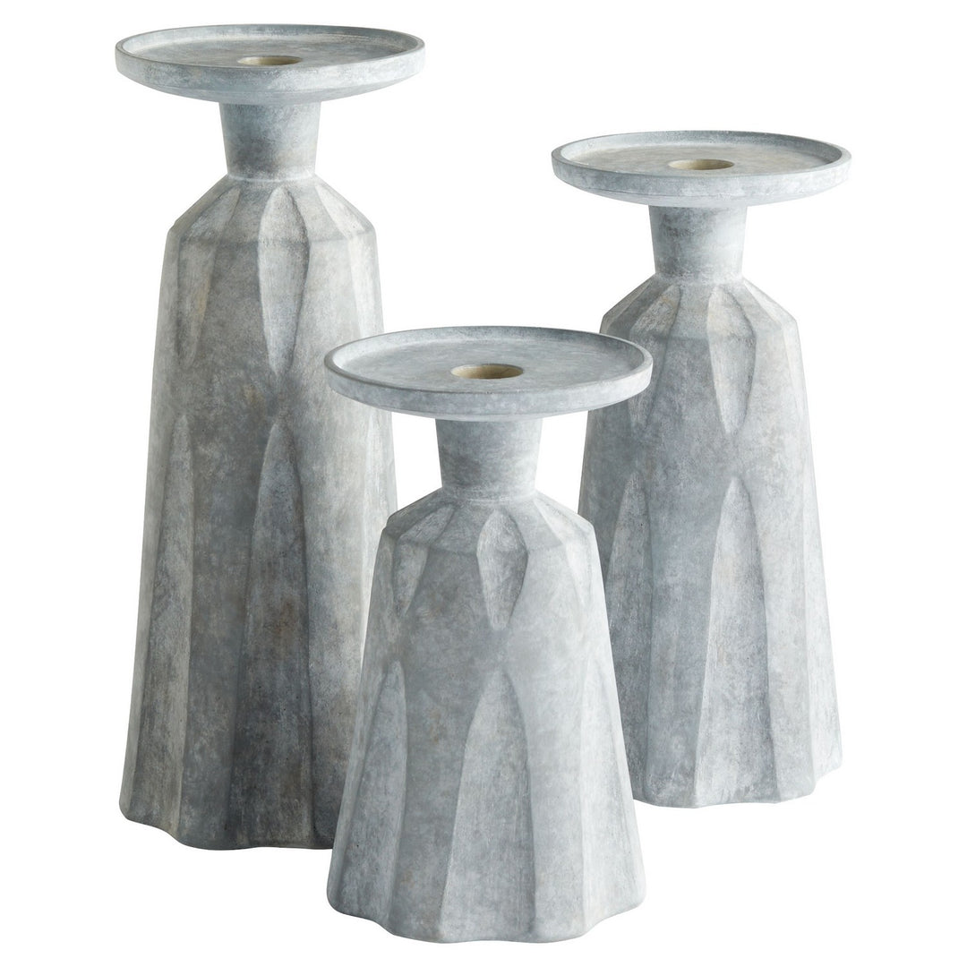 Cyan 11564 Candle Holders - Tapered Grey