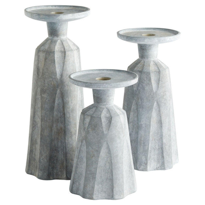 Cyan 11564 Candle Holders - Tapered Grey