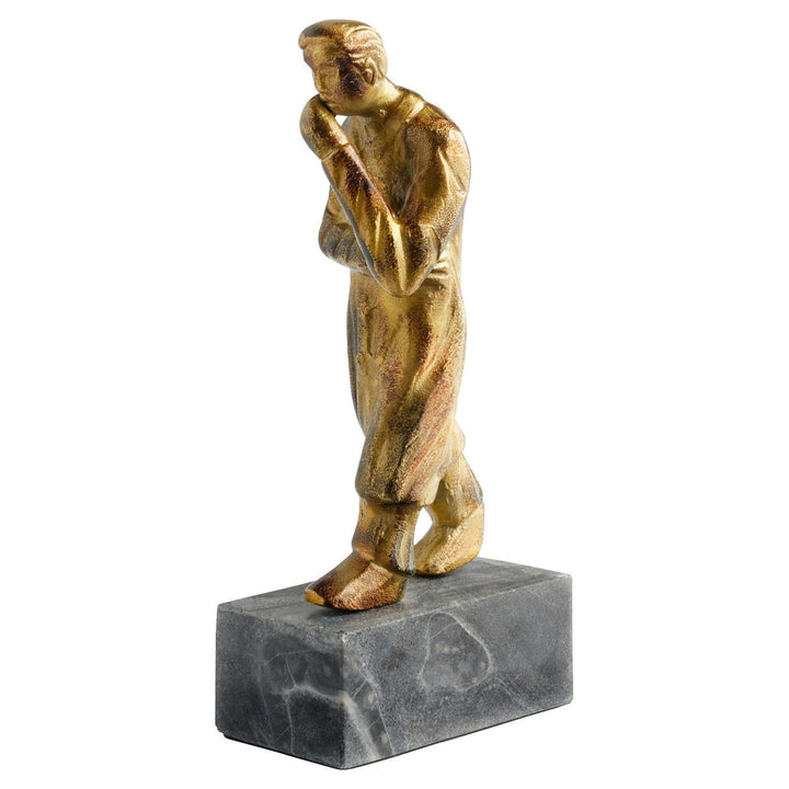 Cyan 11605 Sculptures (Human) - Gold And Black
