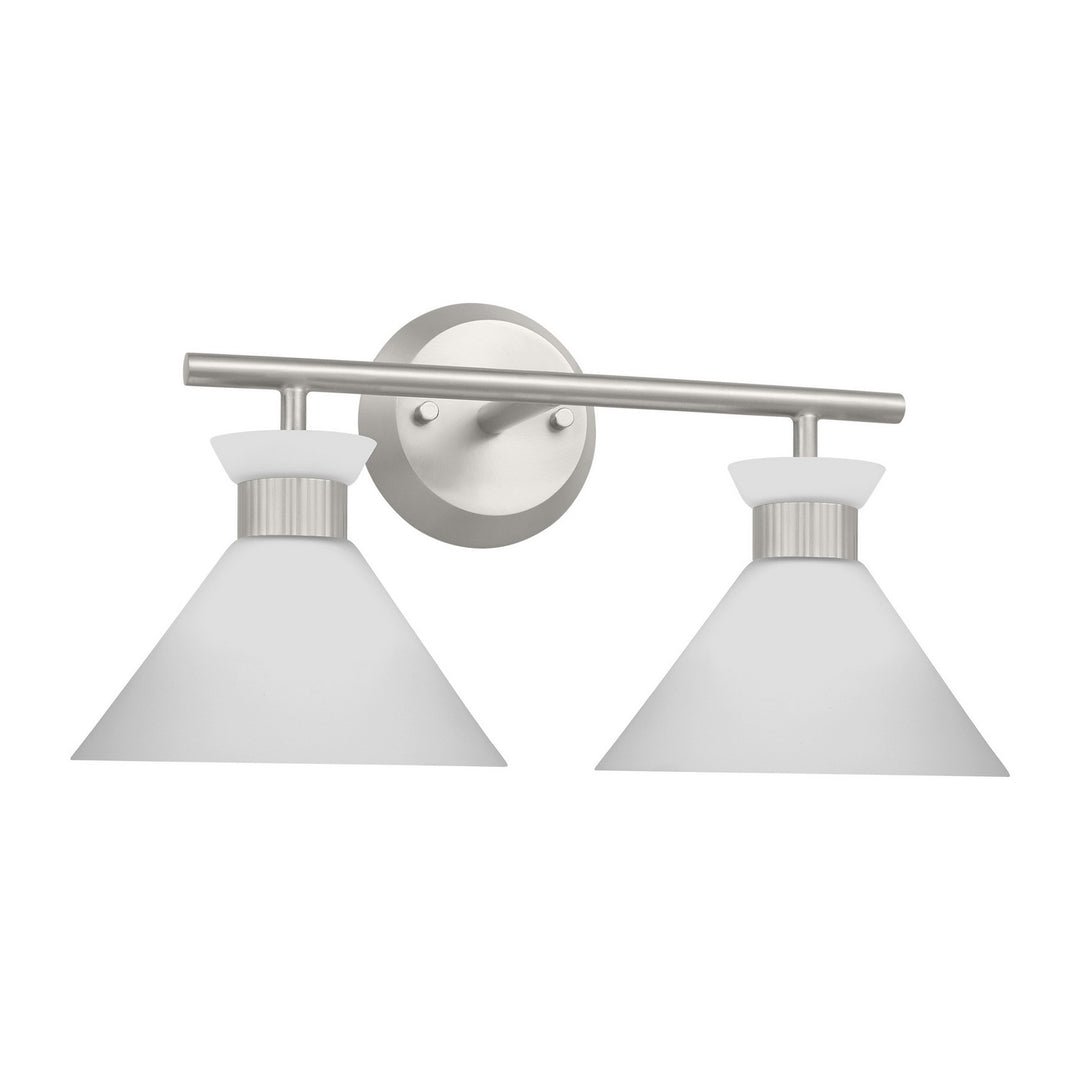 Visual Comfort Studio Belcarra DJV1012BS Bath Vanity Light 18 in. wide - Brushed Steel