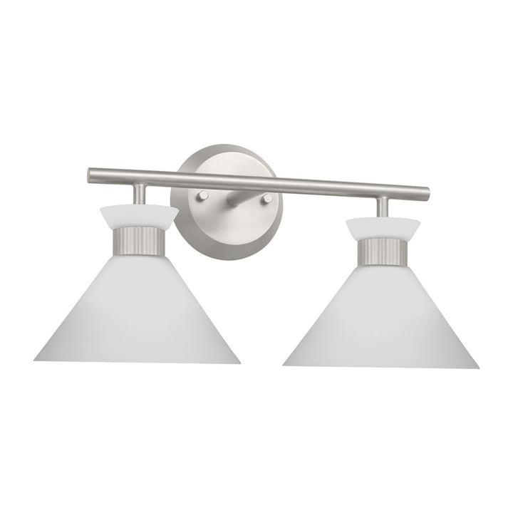 Visual Comfort Studio Belcarra DJV1012BS Bath Vanity Light 18 in. wide - Brushed Steel